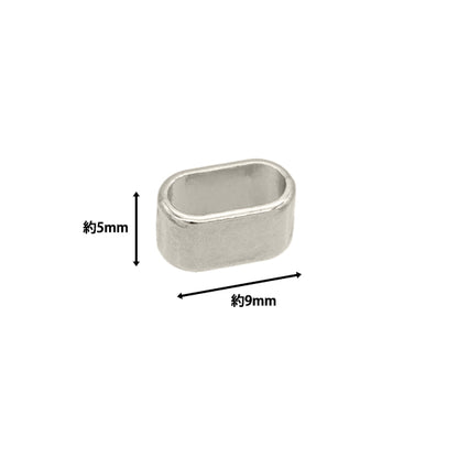 手芸金具 『コードアジャスター 6mm シルバー 2個入り HMC-06』 KIYOHARA 清原