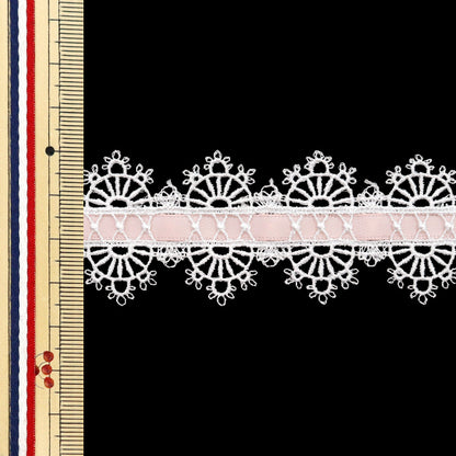 [Quantity starting from 5] Chemical Race ``ChemicalRibbonLace Approx. 3.5cm wide Smoke Pink FR2404"
