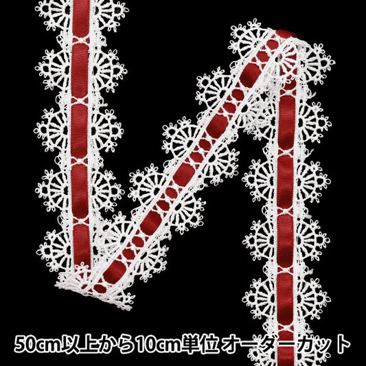 [Quantity starting from 5] Chemical Race ``ChemicalRibbonLace Approx. 3.5cm wide Wine FR2404"
