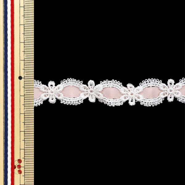 [Quantity starting from 5] Chemical Race ``ChemicalRibbonLace Approx. 1.5cm wide Smoke Pink FR2405"