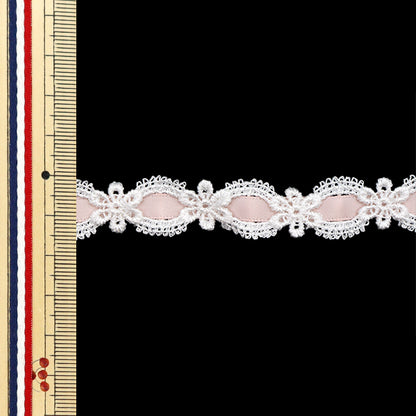 [Quantity starting from 5] Chemical Race ``ChemicalRibbonLace Approx. 1.5cm wide Smoke Pink FR2405"