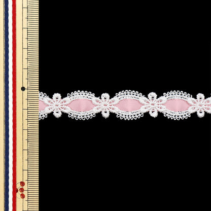 [Quantity starting from 5] Chemical Race ``ChemicalRibbonLace Approx. 1.5cm wide Light pink FR2405"
