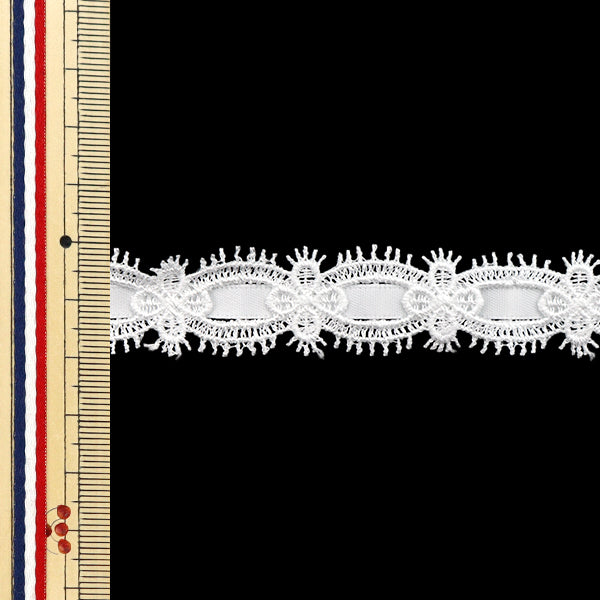 [Quantity starting from 5] Chemical Race ``ChemicalRibbonLace Approx. 2cm wide White FR2406"