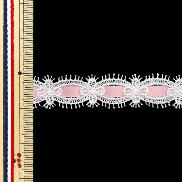 [Quantity starting from 5] Chemical Race ``ChemicalRibbonLace Approx. 2cm wide Light pink FR2406"