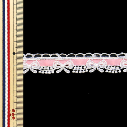 [Quantity starting from 5] Chemical Race ``ChemicalRibbonLace Approx. 1.5cm wide Light pink FR2408"