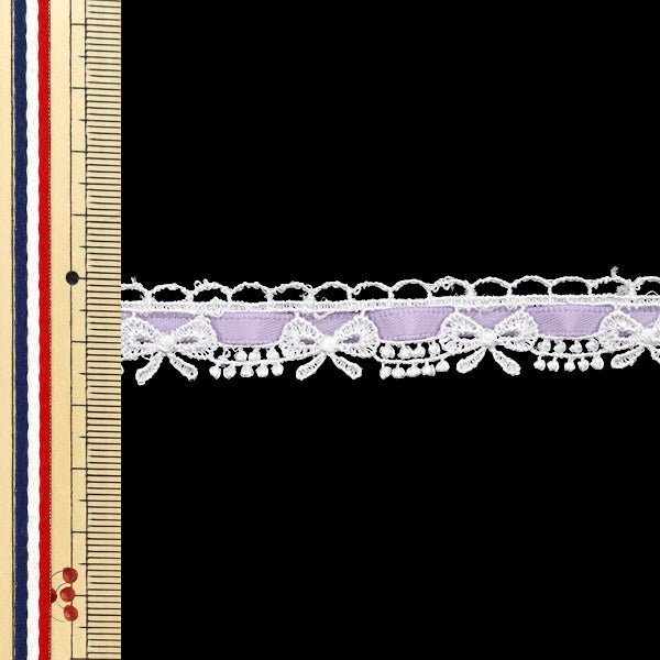 [Quantity starting from 5] Chemical Race ``ChemicalRibbonLace Approx. 1.5cm wide Light Purple FR2408"