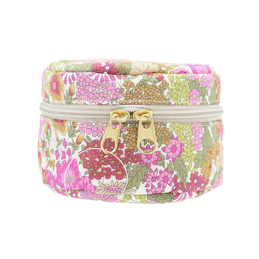 Small item holder "Liberty Fabrics Pouch, Round Small P1-3631165JE" 【YuzawayaLimited product]