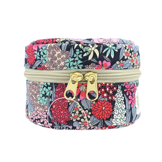 Small item holder "Liberty Fabrics Pouch, Round Small P1-3635047BE" 【YuzawayaLimited product]