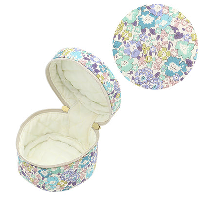 Small item holder "Liberty Fabrics Pouch, Round Small P1-3636017DE" 【YuzawayaLimited product]