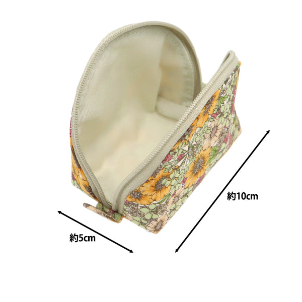 Small item holder "Liberty Fabrics Pouch Shell Type P2-DC10480YE" 【YuzawayaLimited product]