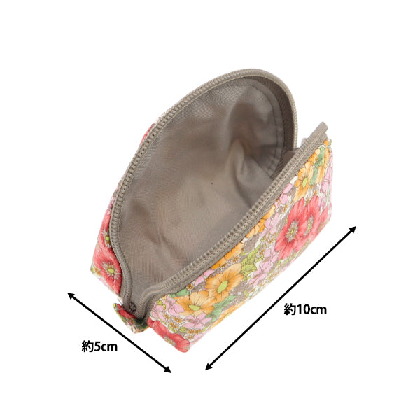 Small items "Liberty Fabric Pouch Shell type P2-DC10480WE" 【Yuzawayaoriginal】