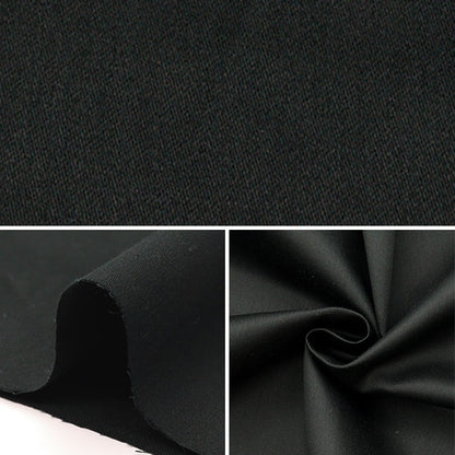[From quantity 5] Fabric "40 satin black 18 KY8010"