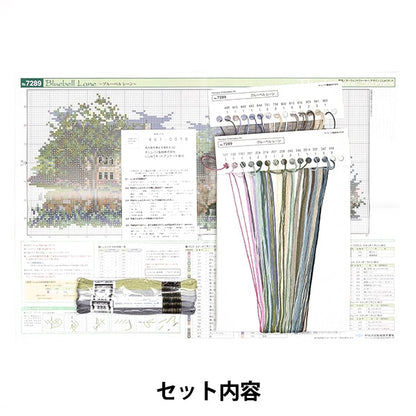 刺绣套件“十字缝刺绣套件darwent Water Blueberlain（Off -White）7289” Olympus