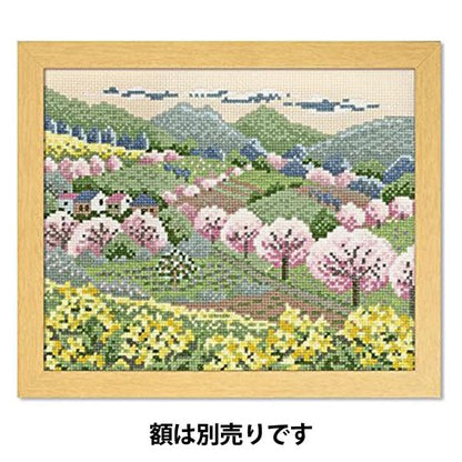 Embroidery kit "Cross stitch embroidery kit ono megumi Spring 7491" Olympus