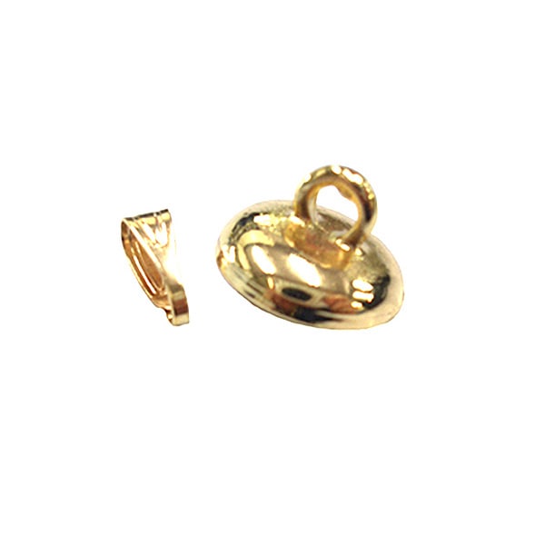 手芸金具 『ガラスドームバチカン付皿キャップセット 金色』