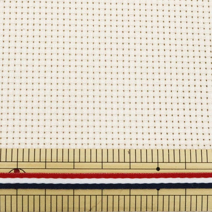 Embroidery Fabric "PuriCut Cloth Java Cross 45 (fine) 11 count 45 eyes ivory 23800-35] LECIEN Lecien COSMO Cosmo