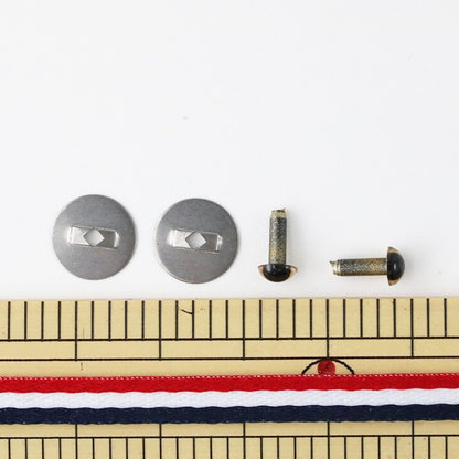 手芸 目 パーツ 『あみぐるみEYE クリスタルアイ 4.5mm ゴールド』 Hamanaka ハマナカ