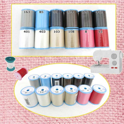 Sewing machine thread "Mansel Shappespan Ordinary Local #60 700m 12th color" MANSELL Mansel