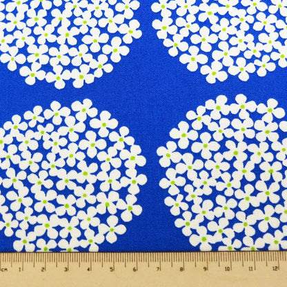 [From quantity 5] Fabric "Cotton Canvas Hydrangea Up5553 Usako Nuno" COTTON KOBAYASHI