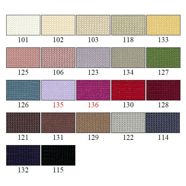 春夏纱线 “杂化棉（主种子棉）122颜色” DIAMOND KNITTING YARN