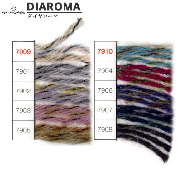 秋冬纱线 “ Dia Roma 7909颜色” DIAMOND KNITTING YARN
