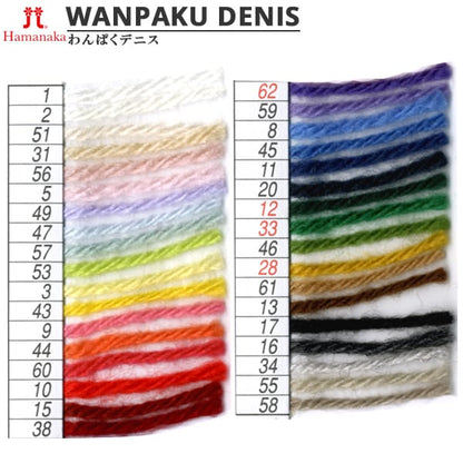 纱线 “ Wanpaku Dennis 62nd颜色” Hamanaka