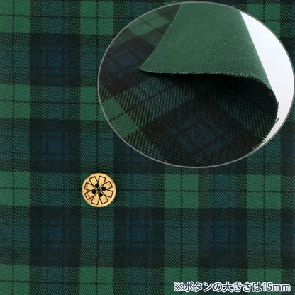 [来自数量5] 织物 “ Twill Check Print（Black Watch 2）”