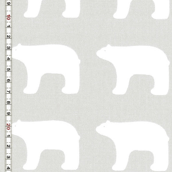 [From quantity 5] Fabric "Kippis (Kippis) Oxford Polar bear BPO-06B]