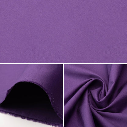[From quantity 5] Fabric "Color Broad 132 Purple GM502M-132"