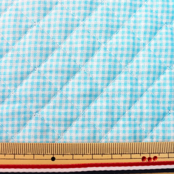 [来自数量5] 织物 “钢筋缝（检查）03浅蓝色”