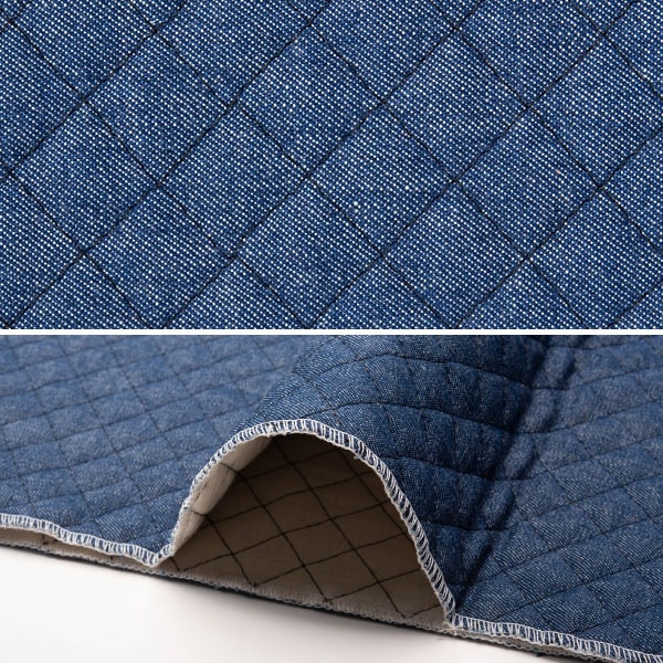 [From quantity 5] Fabric "10 denim quilting"