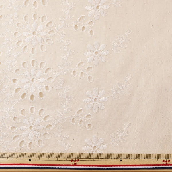 [From quantity 5] Fabric "cottonLawnRace 10527-Kn Natural "