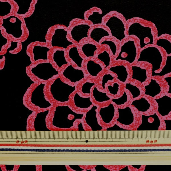 [来自数量5] 织物 “ Twill Print Dariya Red UP5540-C” COTTON KOBAYASHI