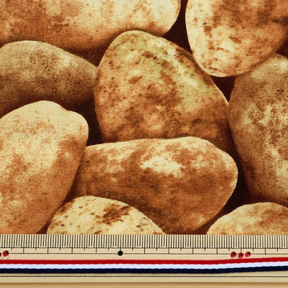 [From quantity 5] Fabric "Inkjet print potato" USA cotton