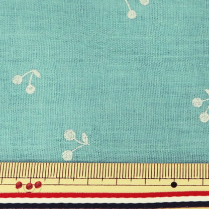 [From quantity 5] Fabric 『double gauze (Double gauze) Lamechy Blue Green KTS6525-G] COTTON KOBAYASHI