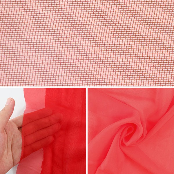 [From quantity 5] Fabric "Costume 30D Chiffon CCF6300-34RD Red"