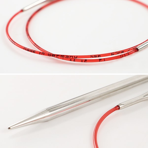 Knitting Needles "ADDI raceCirclar NeedlesSilver 40cm needle size 5.5mm] Addi Adi