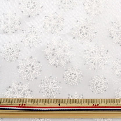 [来自数量5] 织物 “ Organdy Snow Cyrystal White”