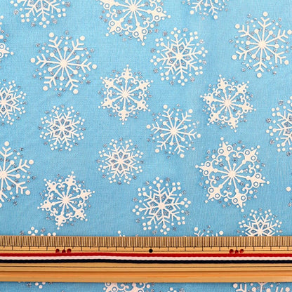 [来自数量5] 织物 “ Organdy Snow Crystal Blue”