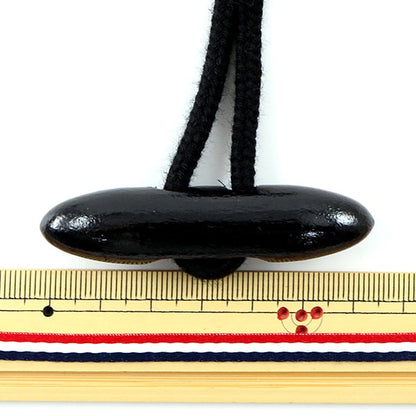 Button "Duffel button with skin 65mm black" KIYOHARA