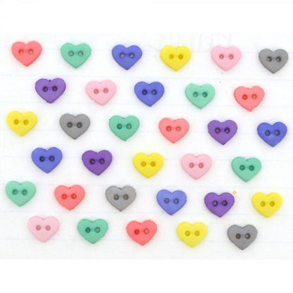 ボタン 『チルドボタン Micro Mini Hearts Baby Girl Palette』 Dress It Up