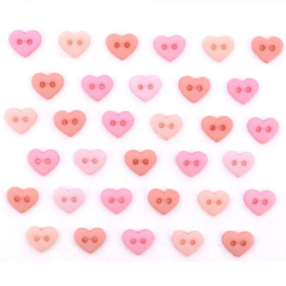 ボタン 『チルドボタン Micro Hearts Rose』 Dress It Up