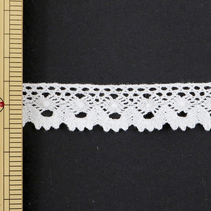 【数量5から】 レースリボンテープ 『ストレッチトーションレース 約20mm幅 41055S オフホワイト』