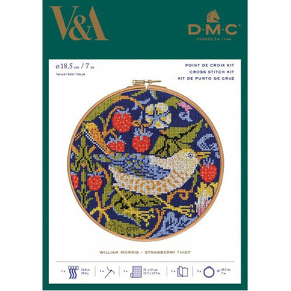 进口刺绣套件“威廉·莫里斯（William Morris）（威廉·莫里斯）箍草莓小偷（草莓小偷）BL1174 77” DMC DM Sea