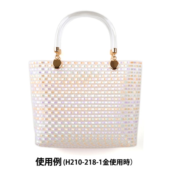 袋子材料“带剪刀的剪刀手柄透明的银色H210-218-2” Hamanaka