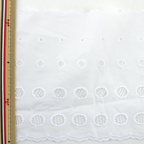 [From quantity 5] RaceRibbonTape "Cotton lace width about 12cm wide wide 14446-1"