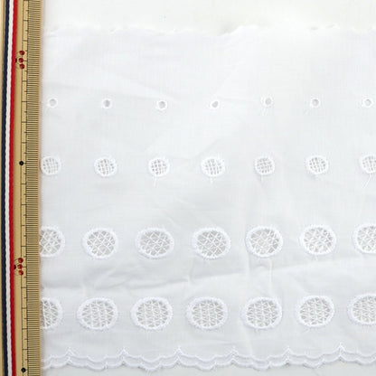 [From quantity 5] RaceRibbonTape "Cotton lace width about 12cm wide wide 14446-1"