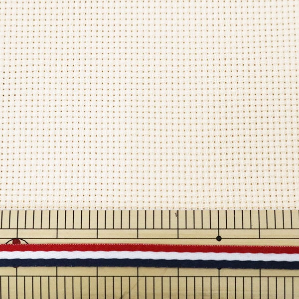 Embroidery Fabric "PuriCut Cloth Java Cross 65 16 Counts 65 Ivory 265100-35] LECIEN Lecien COSMO Cosmo