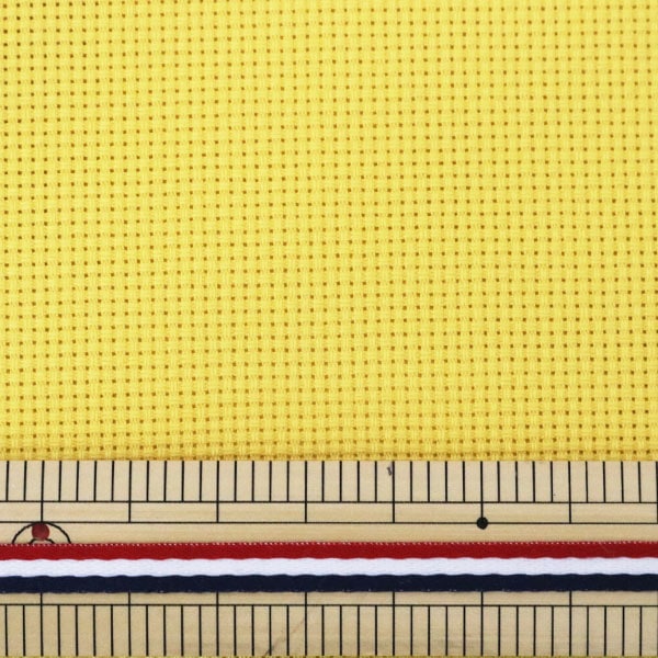 Embroidery Fabric "PuriCut Cloth Java Cross 65 16 count 65 Custard 265100-70] LECIEN Lecien COSMO Cosmo