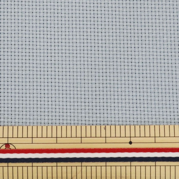 Embroidery Fabric "PuriCut Cloth Java Cross 65 16 Counts 65 Meries Frozen Blue 265100-89] LECIEN Lecien COSMO Cosmo